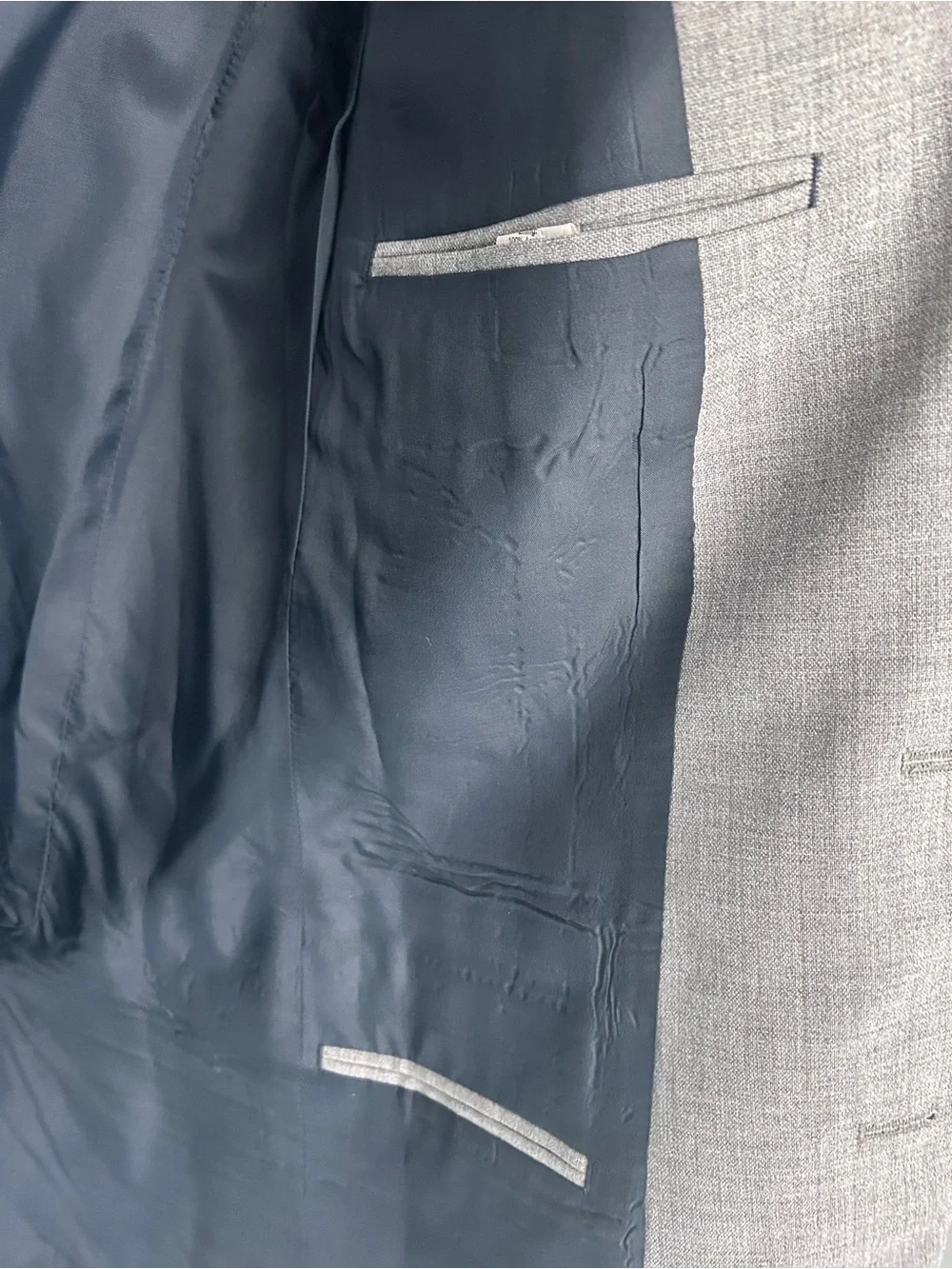 Voyager by J. Crew Light Gray Two-Button Sport Coat